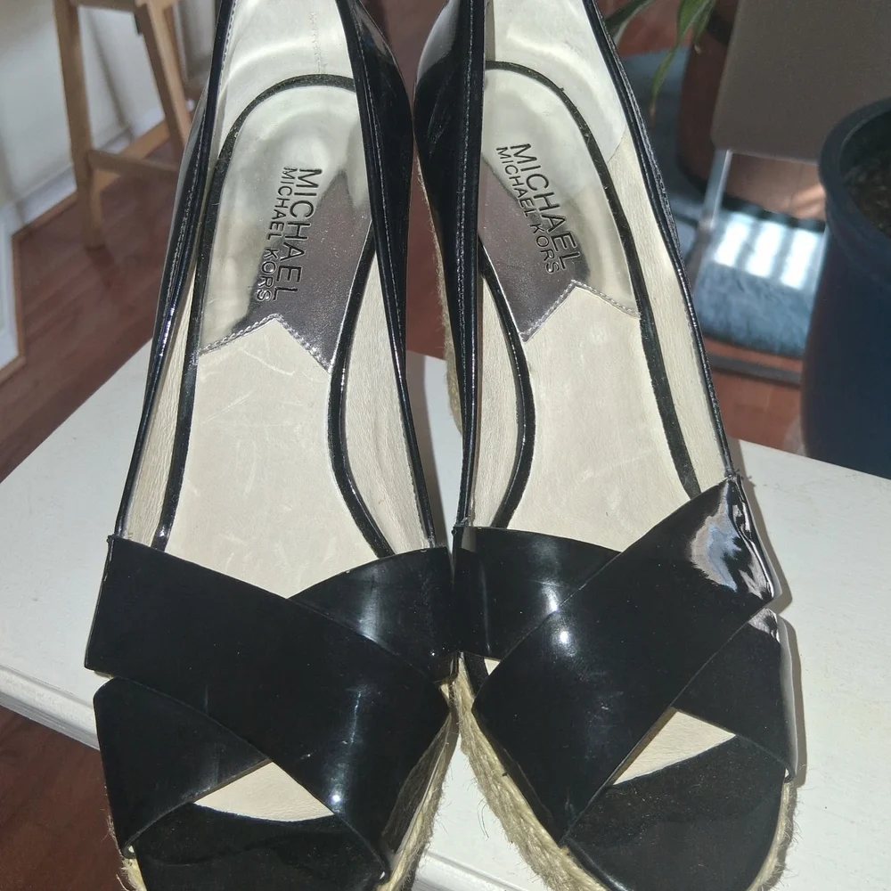 Michael Kors Black Women's Wedge Shoes - Picture 2 of 6